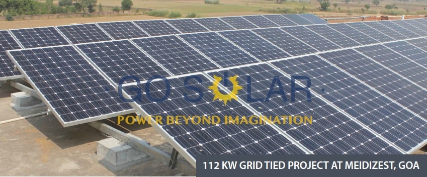 112 KW Grid Tied Project at Meidizest, Goa